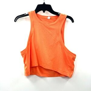 Lululemon Open-Back Cropped Training Tank Top Womens 8 Yoga Gym Running Crossfit
